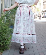 レース×ブーケスカート