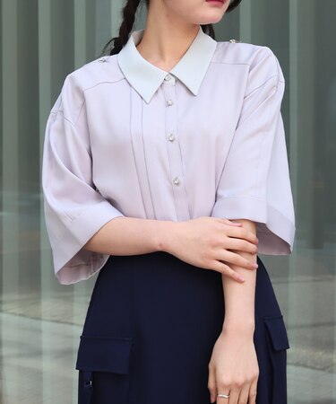 ダブルジップブラウス