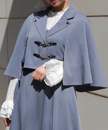 ビット付ケープジャケット