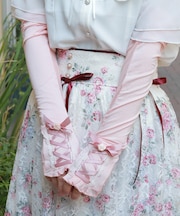 レースアップＵＶロング手袋