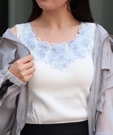 ローズレースカップ付きタンク