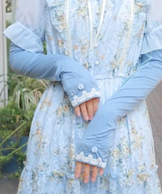 巻バラビジューＵＶロング手袋