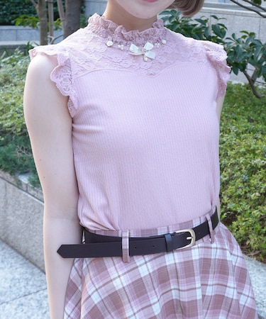 ローズ×リボン装飾切替タンク