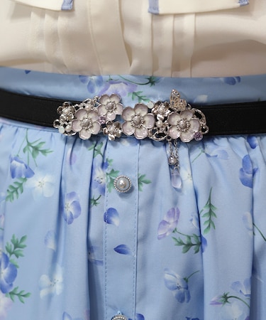 ネモフィラモチーフ細ベルト