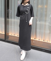 チャイナ金具ロングワンピース