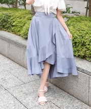 ラッフルフリルイレヘムスカート