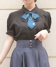 チェーンタイセットブラウス