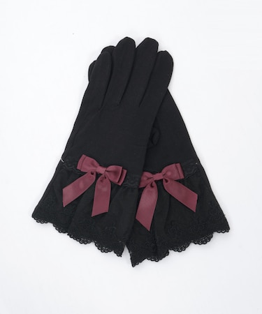 レースフリルＵＶショート手袋