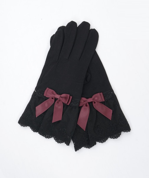 レースフリルＵＶショート手袋