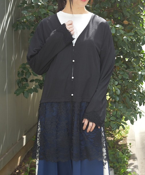 ＵＶカットレース切替カーデ