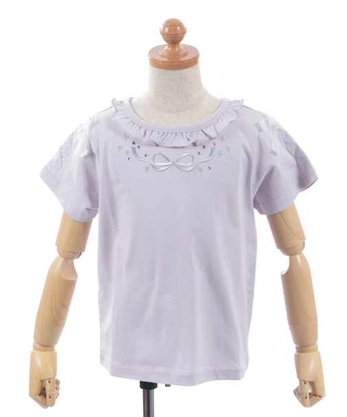 リボン刺繍Ｔシャツ
