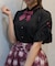 リボンブローチ付き姫袖風ブラウス