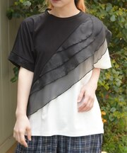 チュールフリルＴシャツ