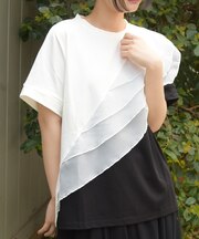 チュールフリルＴシャツ