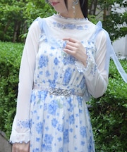 紫陽花プリントシアーインナー