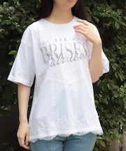 レース×ロゴビッグＴシャツ