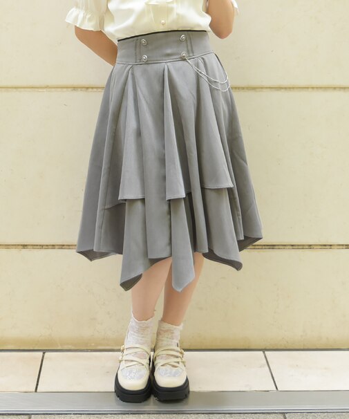 チェーン付イレヘムスカート