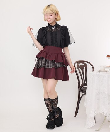 イレヘムティアードミニスカート