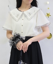 ルミナスムーン刺繍ブラウス