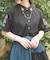 チェーン付刺繍シャツ