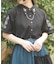 チェーン付刺繍シャツ