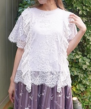 レースレイヤードＴシャツ