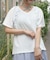 レース×編み上げカットプルオーバー