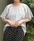 レース×編み上げカットプルオーバー