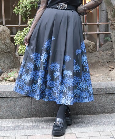 彼岸花柄ＳＫ