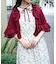ラッフルフリルシフォンケープ