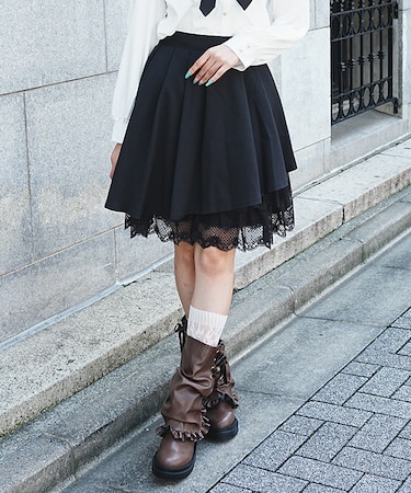 イレヘムプリーツミドルスカート