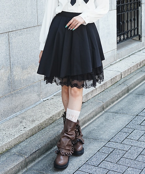 イレヘムプリーツミドルスカート