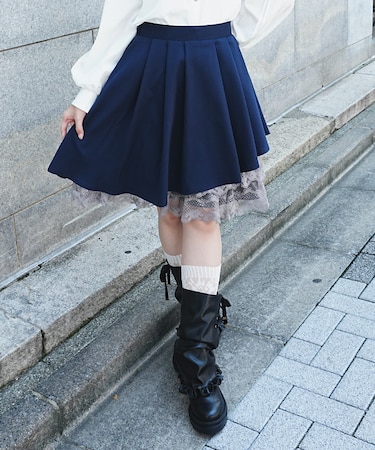 イレヘムプリーツミドルスカート