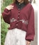 音楽刺繍ショートニットカーディガン