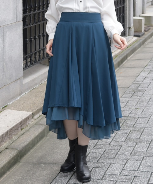 シフォンフリルイレヘムスカート｜アクシーズファムの通販｜&mall