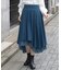 シフォンフリルイレヘムスカート