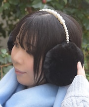 パールデザインイヤーマフ