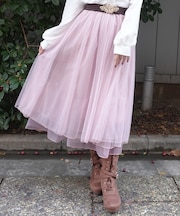 ラメチュールロングスカート