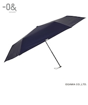 日傘 折りたたみ傘 メンズ レディース 大きい 60cm 6本骨 遮熱 遮光 UVカット 99%以上 軽量 197g -0& ゼロアンド ネイビー 手開き 安全カバー付き はっ水 収納しやすい共袋 52884