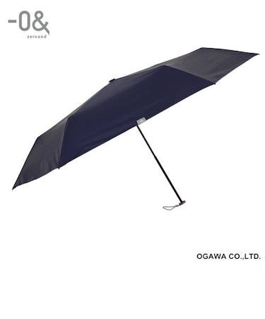 日傘 折りたたみ傘 メンズ レディース 大きい 60cm 6本骨 遮熱 遮光 UVカット 99%以上 軽量 197g -0& ゼロアンド ネイビー 手開き 安全カバー付き はっ水 収納しやすい共袋 52884