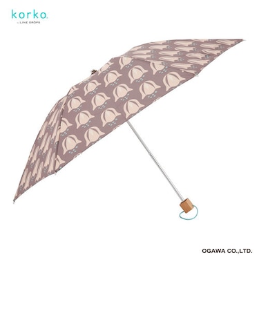 korko（コルコ）の晴雨兼用折りたたみ日傘【ピンクベル】