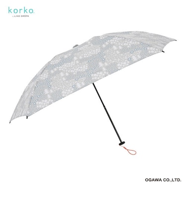 korko（コルコ）の晴雨兼用スリムライト折りたたみ日傘【森の草原】