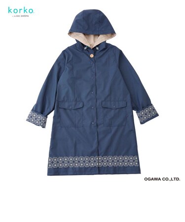 korko（コルコ）のレインコート【コーンフラワー】