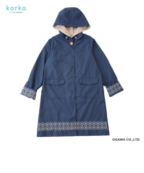 korko（コルコ）のレインコート【コーンフラワー】
