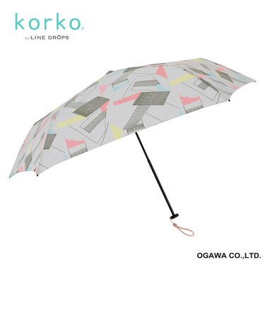 korko（コルコ）のスリムライト折りたたみ雨傘【ラインズ】