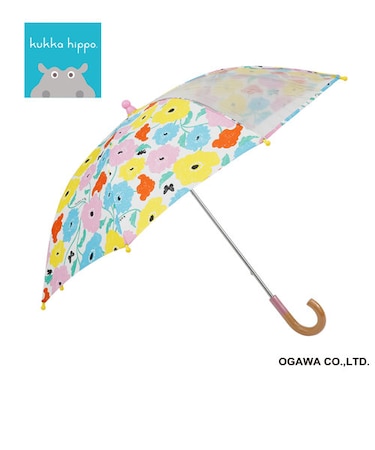 kukka hippoのキッズ雨傘【ガーデン】40cm