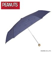 PEANUTS/One'sPlusの晴雨兼用折りたたみ日傘【スヌーピー/ヘリンボーン】