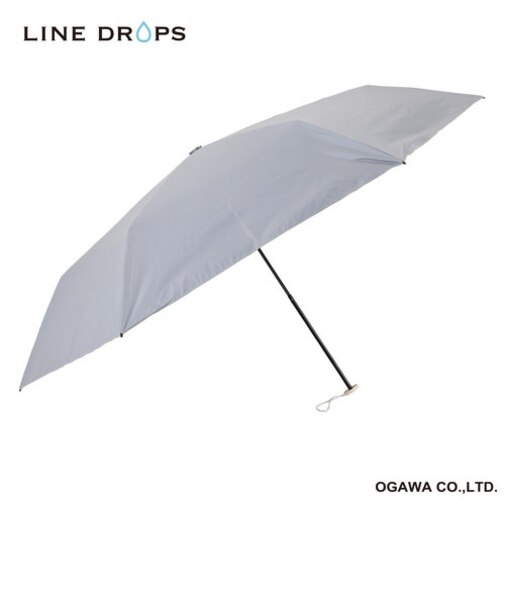 LINEDROPS 晴雨兼用日傘 手開き折りたたみ傘 レディース メンズ キッズ UVカット率＆遮光率99%以上 遮熱効果付き 軽量 191g 55cm 6本骨 ラインドロップス Running はっ水 携帯しやすい 持ち運び便利 安全手開き 57189