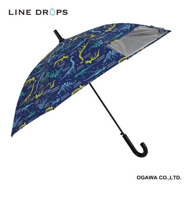 ｷｯｽﾞ晴雨兼用50cm　長傘　ﾌﾟﾘﾝﾄ/恐竜