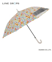 ｷｯｽﾞ晴雨兼用55cm　長傘　ﾌﾟﾘﾝﾄ/フルーツ